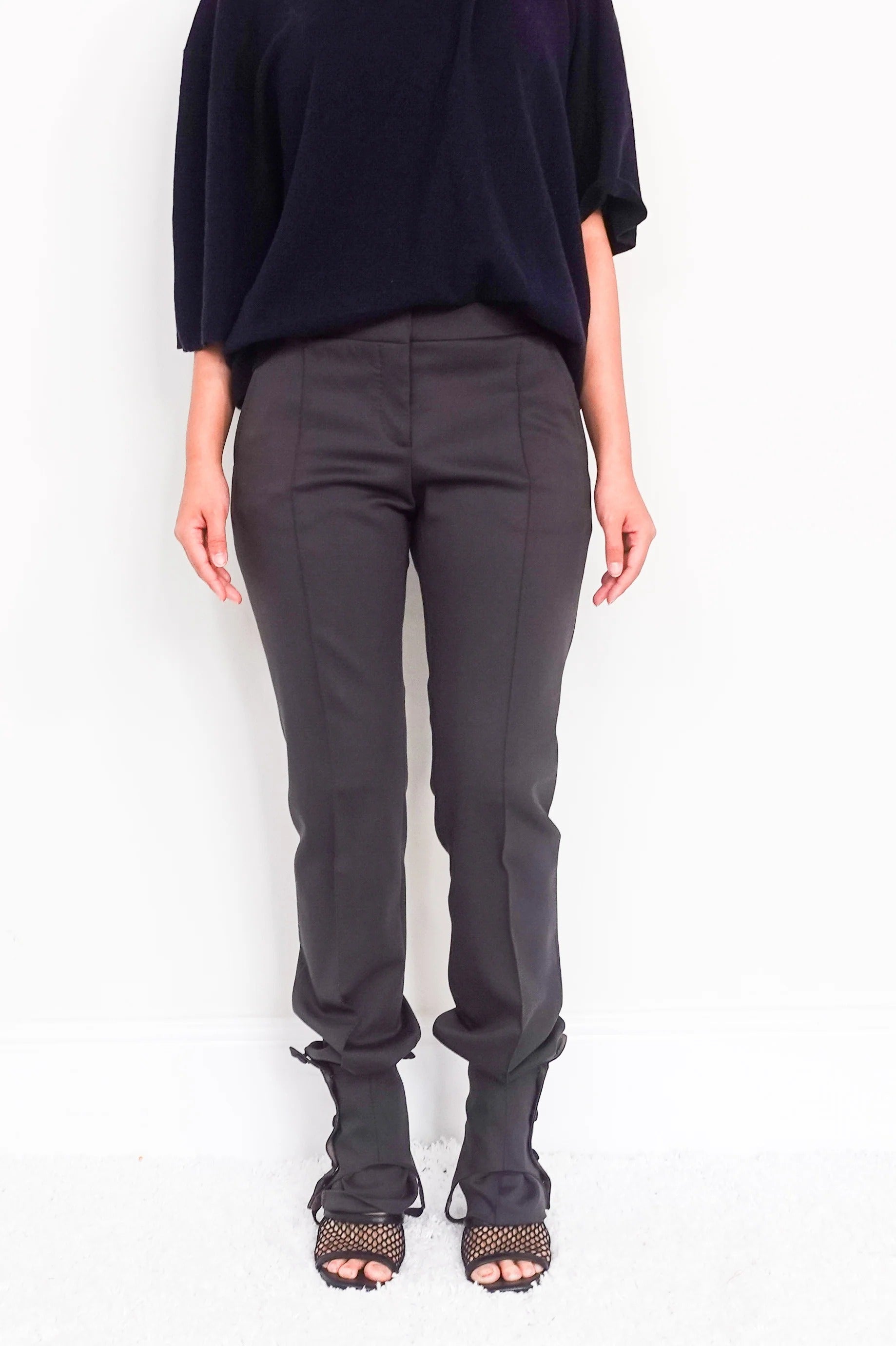 Grey wool trousers