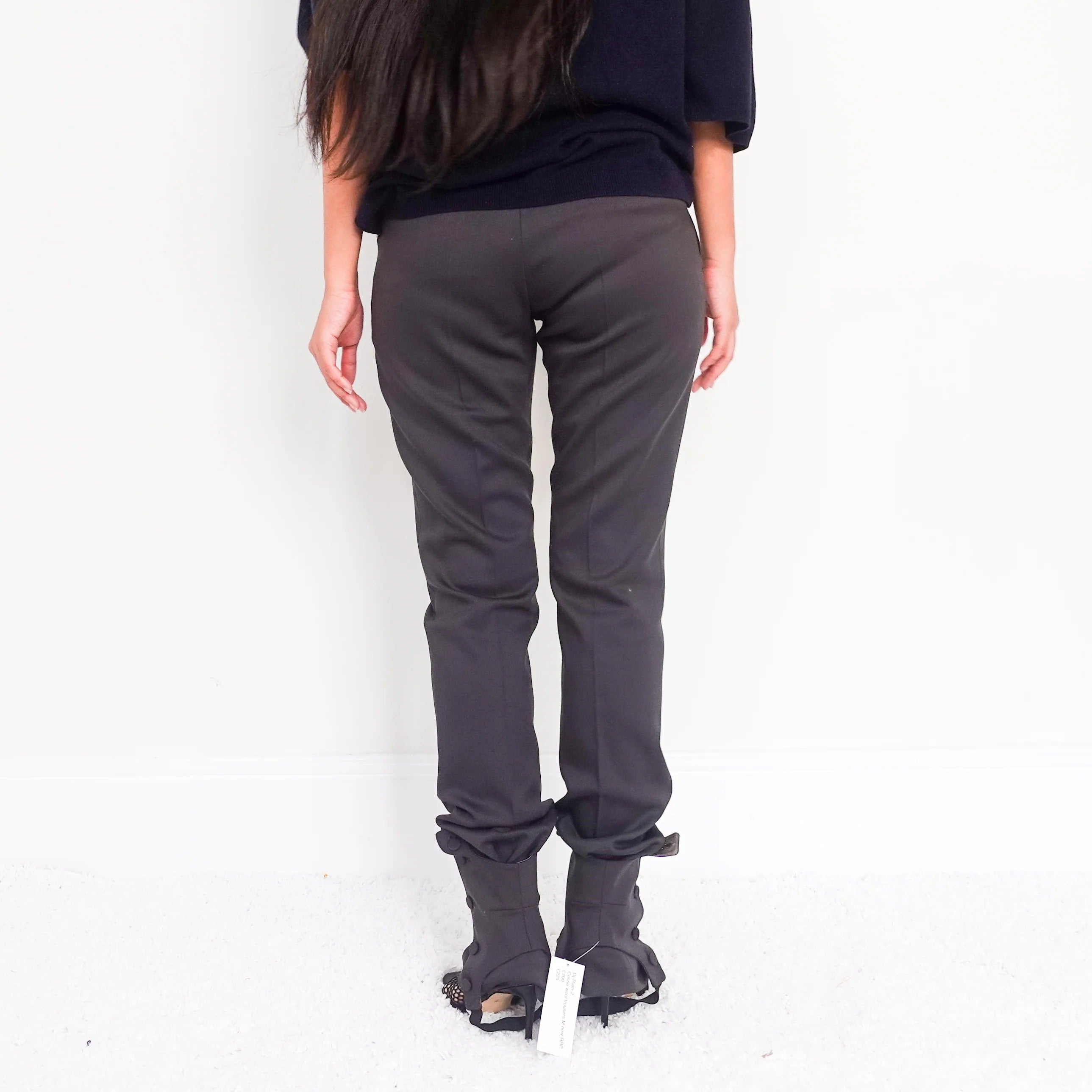 Grey wool trousers